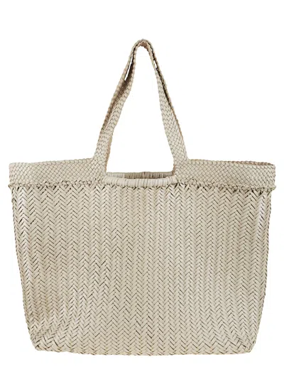 Dragon Diffusion Triple Jump Weave Maxi Shopper 55x40x15 Cm In Pearl
