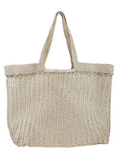 Dragon Diffusion Triple Jump Weave Maxi Shopper 55x40x15 Cm In Pearl
