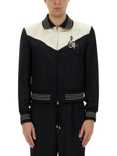 Amiri Ma Music Note Blouson In Black