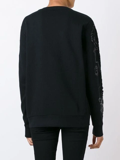 Shop Marcelo Burlon County Of Milan 'triangular' Sweatshirt In Black