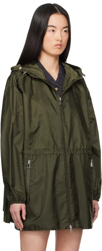 Moncler Wete Hooded Jacket In Green