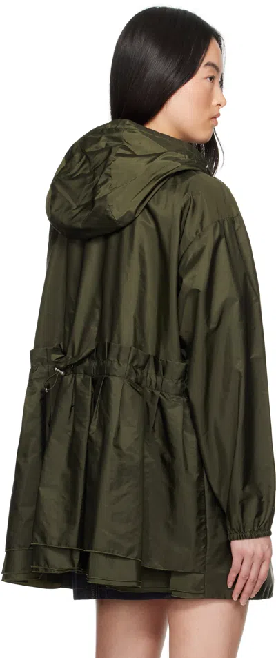 Moncler Wete Hooded Jacket In Green
