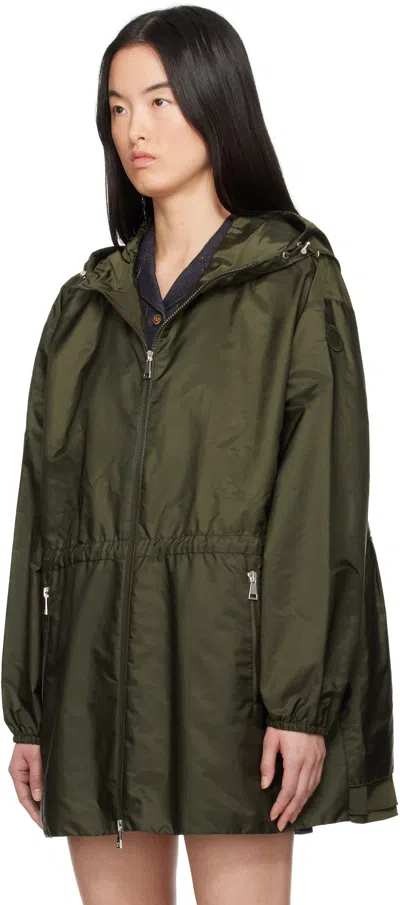 Moncler Wete Hooded Jacket In Green