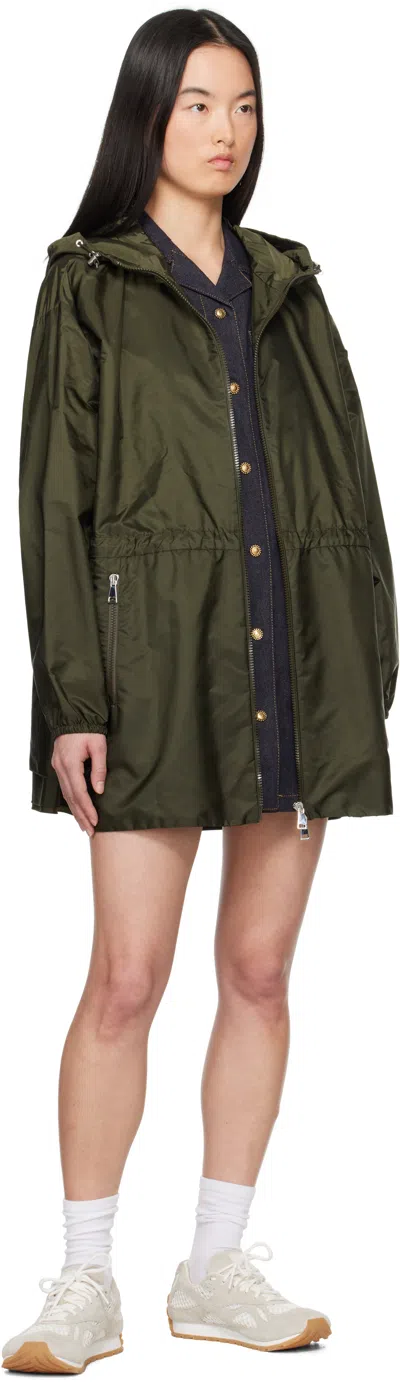 Moncler Wete Hooded Jacket In Green