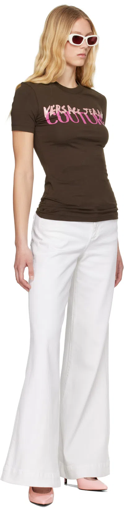 Versace Jeans Couture Pink Scarlett Slingback Mid Heels In E489 Peony