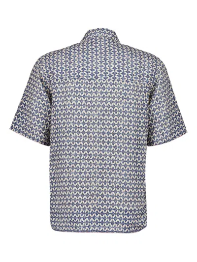 120% Lino Linen Shirt In Blue
