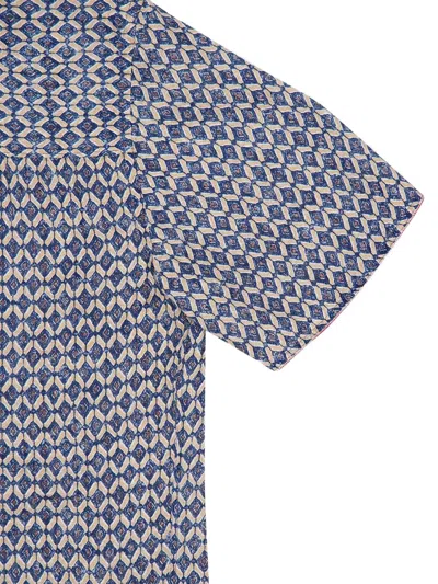 120% Lino Linen Shirt In Blue