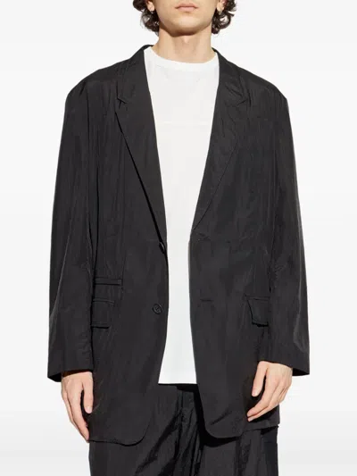 Y-3 Single-breasted Blazer In Black