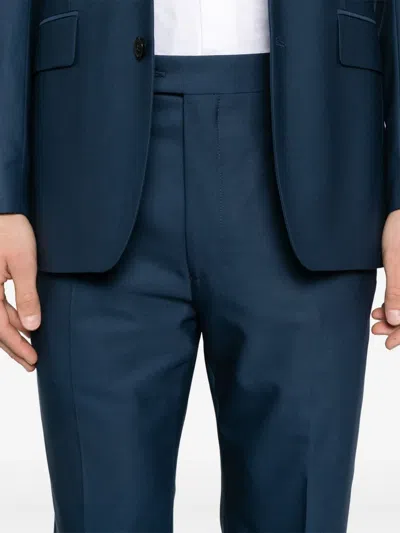 Fursac Single-breasted Suit In Blue