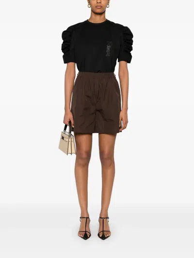 Max Mara Technical-jersey T-shirt In Black