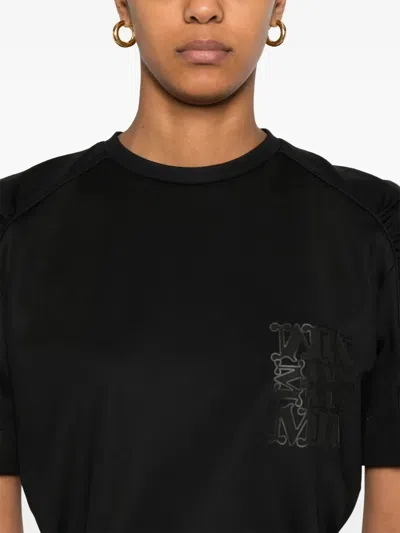 Max Mara Technical-jersey T-shirt In Black