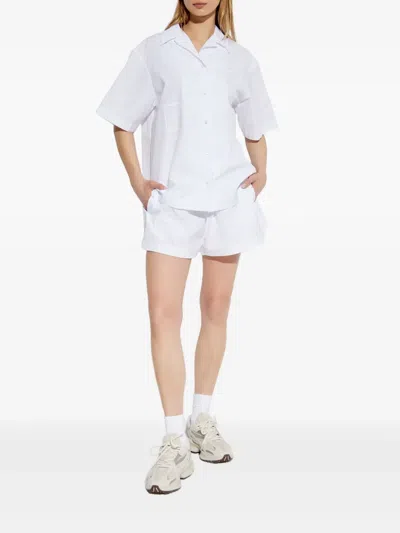 Lacoste Logo-patch Shirt In White