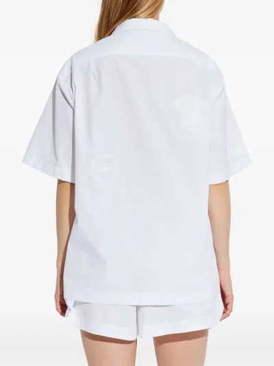 Lacoste Logo-patch Shirt In White