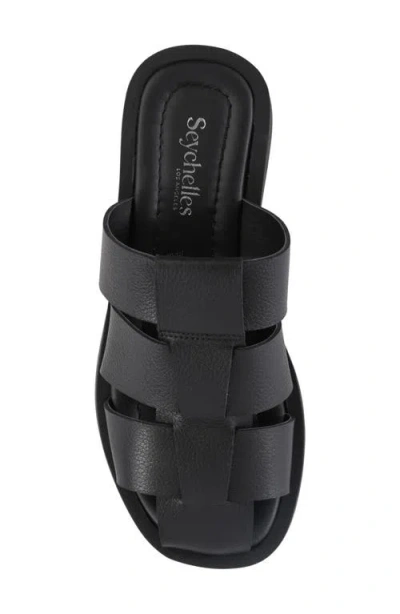 Seychelles High Standard Wedge Sandal In Black