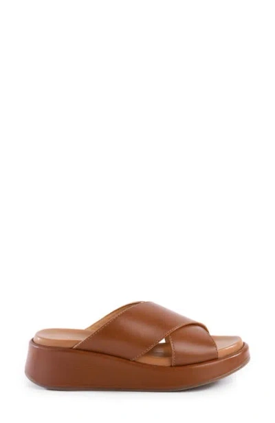 Seychelles Key Largo Wedge Slide Sandal In Tan