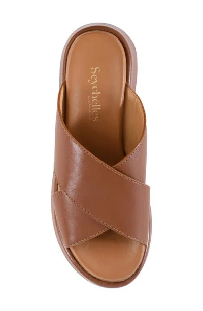 Seychelles Key Largo Wedge Slide Sandal In Tan