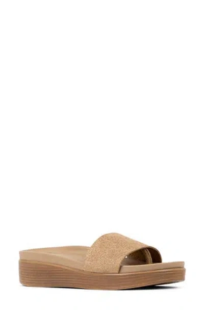 Donald Pliner Fiji Suede Slide Sandal In Tobacco