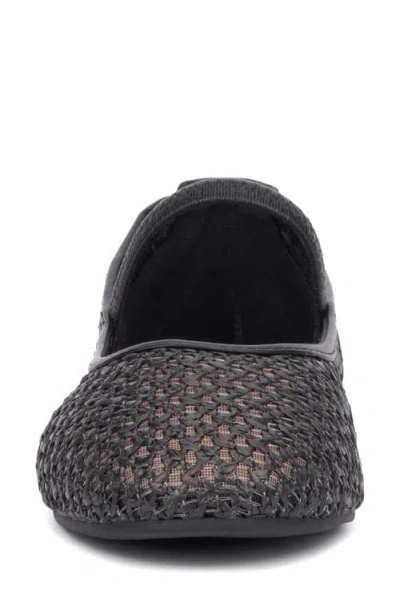New York And Company Alena Womens Round Closed Toe Ballet Flats In Black