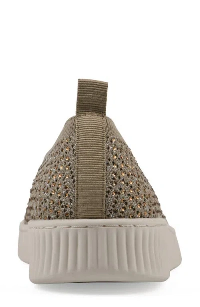 Cliffs By White Mountain Digs Slip-on Sneaker In Gold Fabric