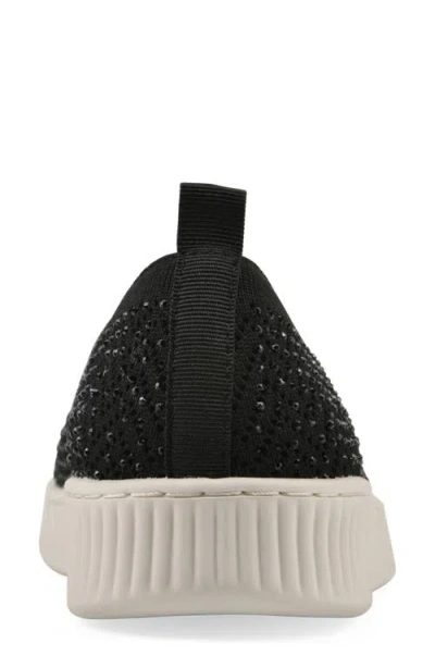 Cliffs By White Mountain Digs Slip-on Sneaker In Black Fabric