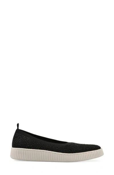 Cliffs By White Mountain Digs Slip-on Sneaker In Black Fabric