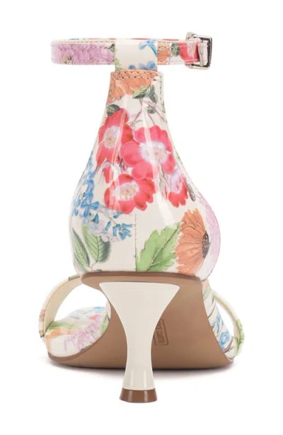 Vince Camuto Vinkely Square Toe Kitten Heel Sandal In Floret Garde