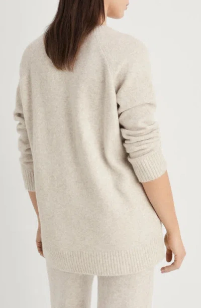 Mango V-neck Knit Sweater Beige In Neutral