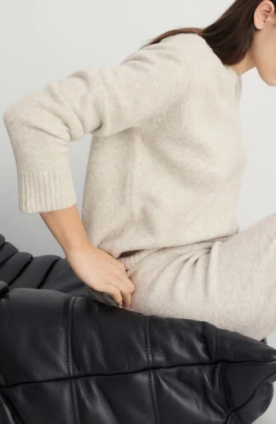 Mango V-neck Knit Sweater Beige In Neutral