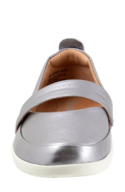 Softwalk Devon Mary Jane Slipon In Metallic