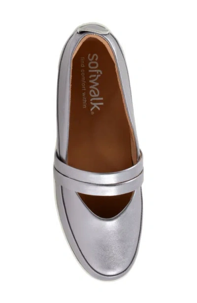 Softwalk Devon Mary Jane Slipon In Metallic