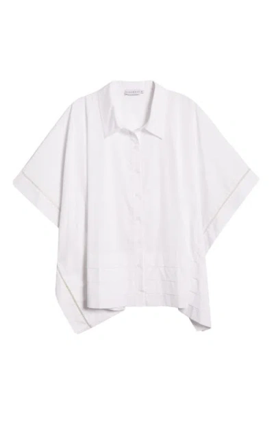 Harshman Harpa Short Sleeve Cotton Button-up Shirt In White
