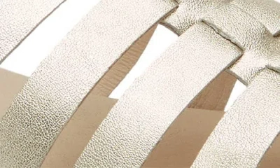 Chocolat Blu Lark Platform Sandal In Gold Leather