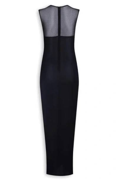 Alaïa Alaia Women Knit Molded Midi Dress In Noir Alaia