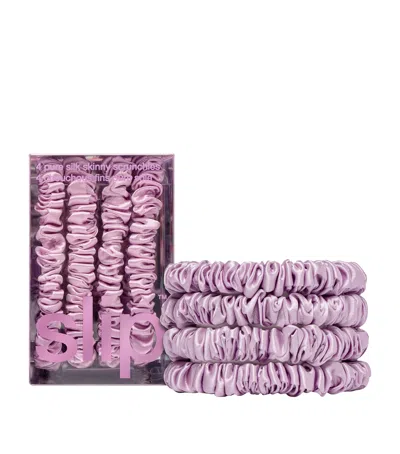 Slip 4-pc. Pure Silk Back-to-basics Skinny Scrunchies Set