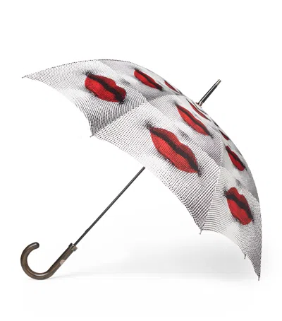 Fornasetti Printed Bocche Umbrella