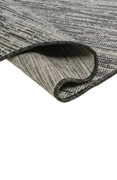 Jonathan Y Callan Modern Rustic Abstract Indoor/outdoor Shaped Area Rug In Gray/black