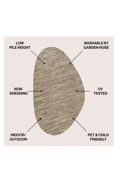 Jonathan Y Callan Modern Rustic Abstract Indoor/outdoor Shaped Area Rug In Beige/brown