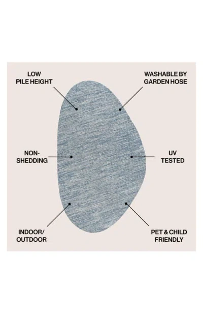 Jonathan Y Callan Modern Rustic Abstract Indoor/outdoor Shaped Area Rug In Gray/navy