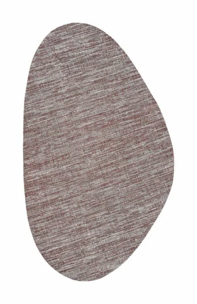 Jonathan Y Callan Modern Rustic Abstract Indoor/outdoor Shaped Area Rug In Beige/red
