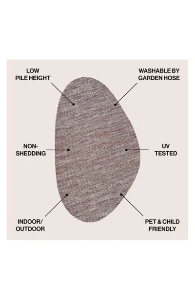 Jonathan Y Callan Modern Rustic Abstract Indoor/outdoor Shaped Area Rug In Beige/red