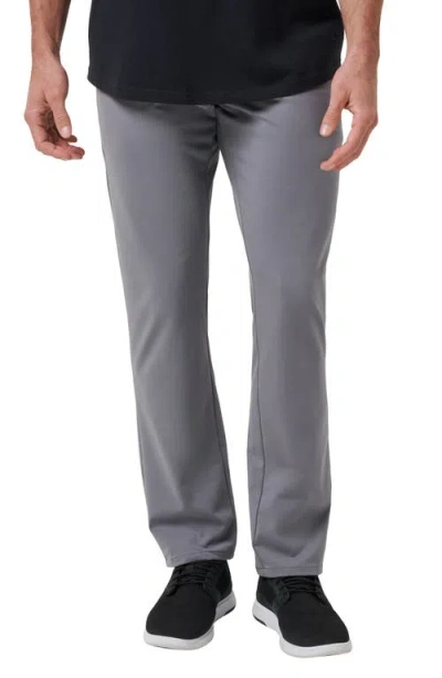 Travismathew Legacy Stretchknit Flat Front Chinos In Quiet Shade