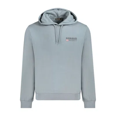 Napapijri Gray Cotton Men Sweater In Grey