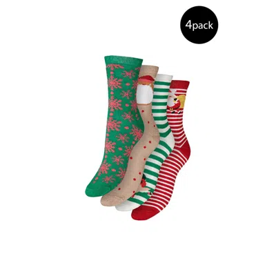 Vero Moda Multi Cotton Tights & Women's Sock In Multi