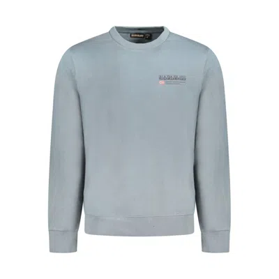 Napapijri Brown Cotton Men Sweater In Grey