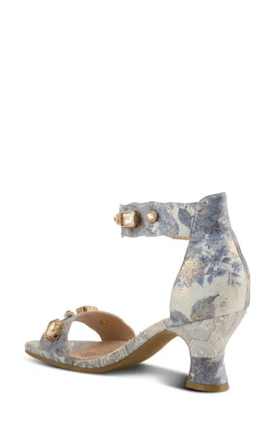 L'artiste By Spring Step Aqualeva Ankle Strap Sandal In Slate Multi