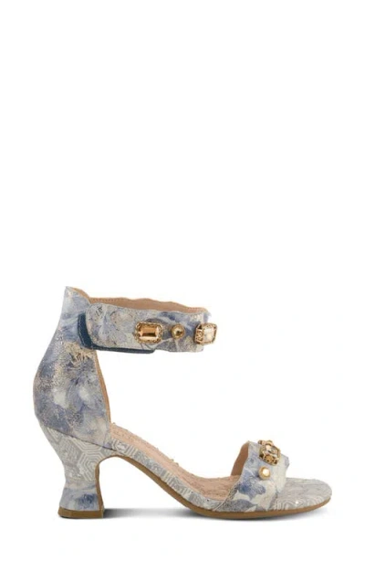 L'artiste By Spring Step Aqualeva Ankle Strap Sandal In Slate Multi