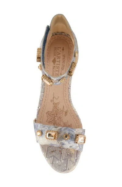L'artiste By Spring Step Aqualeva Ankle Strap Sandal In Slate Multi