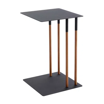 Yamazaki Home C Side Table, Steel, Supports 11 Pounds