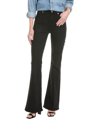 7 For All Mankind Ali High-waist Nights Classic Flare Jean In Black