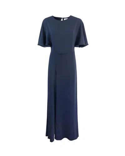P.a.r.o.s.h Short-sleeve Midi Dress In Blue
